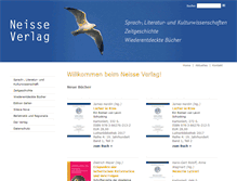 Tablet Screenshot of neisseverlag.de